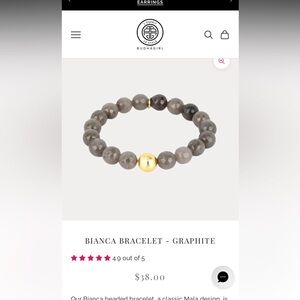 BudhaGirl BIANCA BRACELET - GRAPHITE